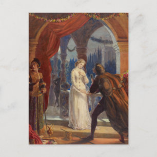 Vintage Romeo och Juliet Painting (1861) Vykort
