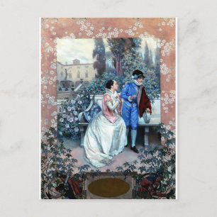 Vintage Romeo och Juliet poster Vykort