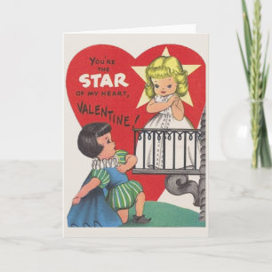 Vintage Romeo och Juliet teatervalentin Helgkort