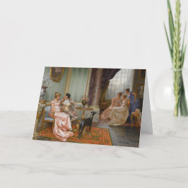 Vintage, romskt hälsningskort kort