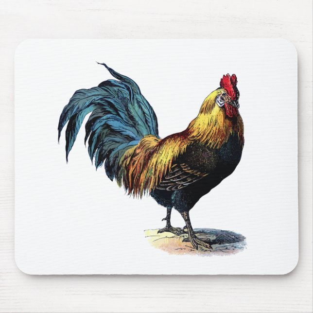 Vintage rooster musmatta (Framsidan)