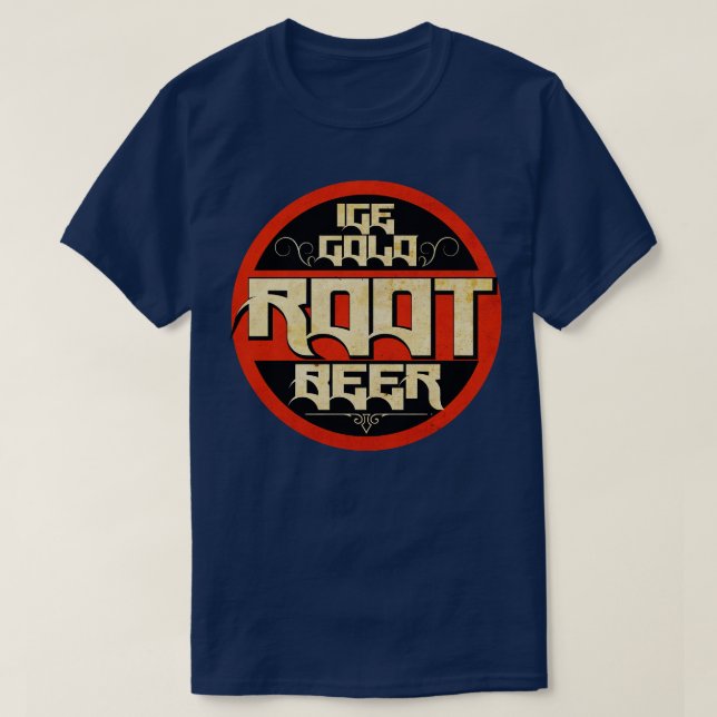 Vintage Root Beer T Shirt (Design framsida)