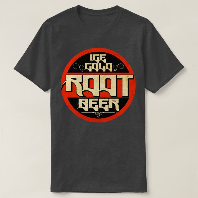 Vintage Root Beer T Shirt (Design framsida)