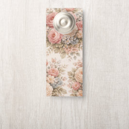 Vintage Ros Blommönster | Elegant Pastell