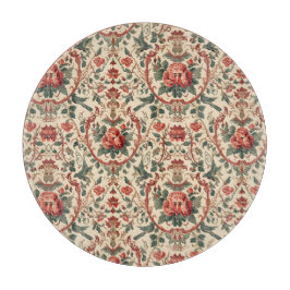 Vintage Ros & Fågelmönster Romantisk Art Nouveau