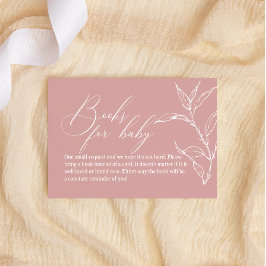 Vintage Rosa av tidslös Blommigt Bokar för babyklä Anteckningskort