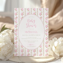 Vintage Rosa Babyfirande 