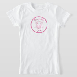 Vintage Rosa Birthday Cake T Shirt