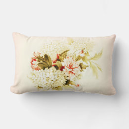 Vintage Rosa Blommig Bouquet Kudd Lumbarkudde