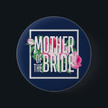 Vintage Rosa Blommigt Ro Budens mamma Knapp<br><div class="desc">Utformning av vintage ro och rosa blommigt för förlovningsfest,  repetitionsmiddag,  möhippa eller bachelorettfest. Söt chic blomma bröllop för bruden,  hennes familj och vänner. Perfekt i en roligt ut med bruden,  maid of honor,  brudgummen,  bästa vänner och hela besättningen i bröllop. Firar att han är upptagen och gifta sig.</div>