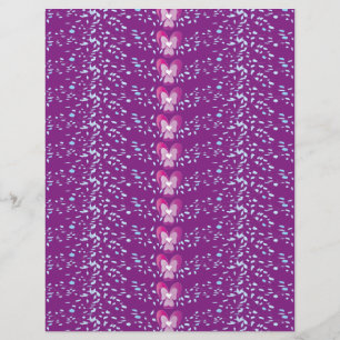 Vintage Rosa Blommigt Violes tapet mönster