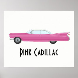 Vintage Rosa Cadillac Poster