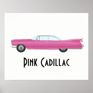 Vintage Rosa Cadillac Poster