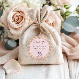 Vintage Rosa Classic Girl Baby Shower Gåvor Etiketter