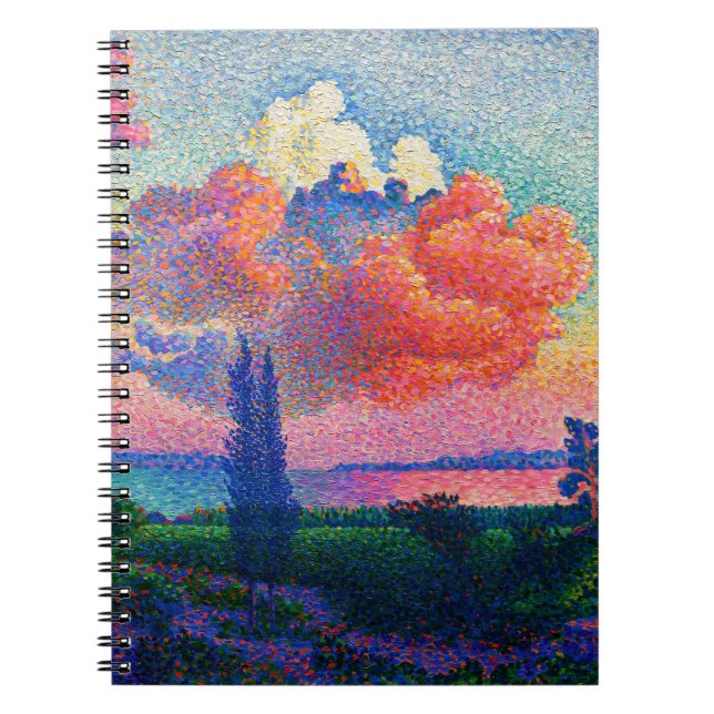 Vintage Rosa Cloud-målning (1896) Anteckningsbok (Framsidan)