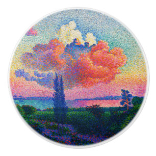Vintage Rosa Cloud-målning (1896) Knopp