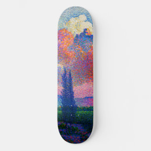 Vintage Rosa Cloud-målning (1896) Mini Skateboard Bräda 18,5 Cm