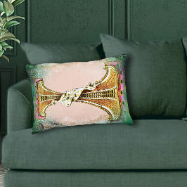 Vintage Rosa Collage with Rusty Kant Prydnadskudde