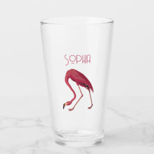 Vintage Rosa Flamingo Glaskopp