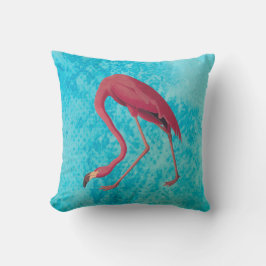 Vintage Rosa Flamingo Kudde