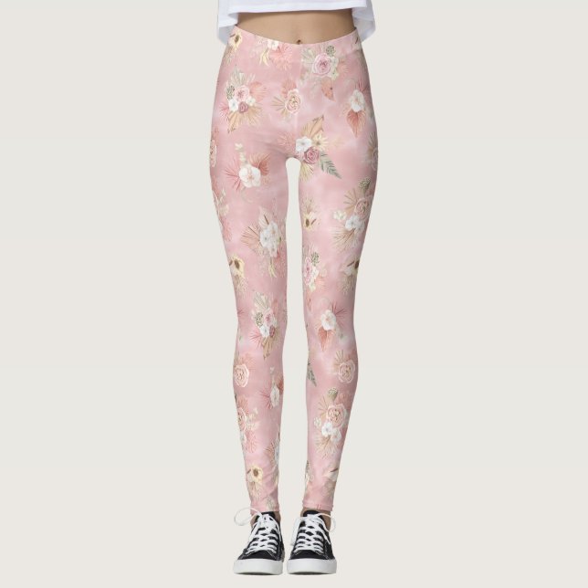 VINTAGE ROSA FLOWERS LEGGINGS (Framsida)