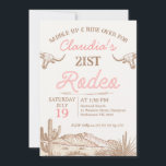 Vintage Rosa Girls First Rodeo 21:a födelsedagen Inbjudningar<br><div class="desc">Vintage Rosa Girls First Rodeo 21:a födelsedagsinbjudan Flickans vintage 2:a födelsedag inbjudan med två långa kor,  en ökenscen och rep stil. Åldern är redigerbar och skapar den här kallelsen till födelsedagsinbjudan som passar alla åldrar.</div>