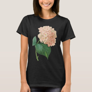 Vintage Rosa Hydrangea Hortensia Blomma av Redoute T Shirt