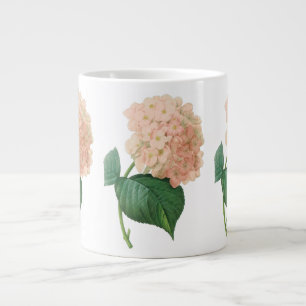 Vintage Rosa Hydrangea Hortensia Flower by Redoute Jumbo Mugg