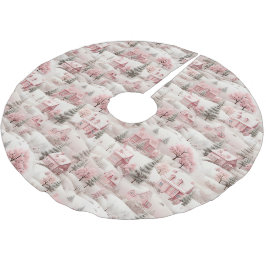 Vintage Rosa jul Julgransmatta Borstad Polyester