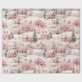 Vintage Rosa jul Presentpapper