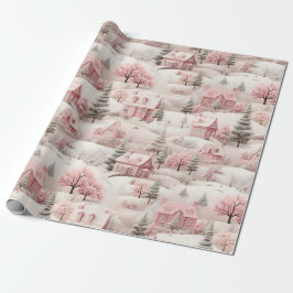 Vintage Rosa jul Presentpapper