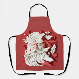 Vintage Rosa Jultomten Ansikte