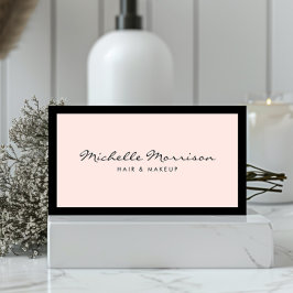 Vintage Rosa Makeup och Beauty Affärskort Visitkort