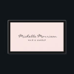 Vintage Rosa Makeup och Beauty Visitkort<br><div class="desc">Vintage Rosa Makeup och Beauty Affärskort</div>