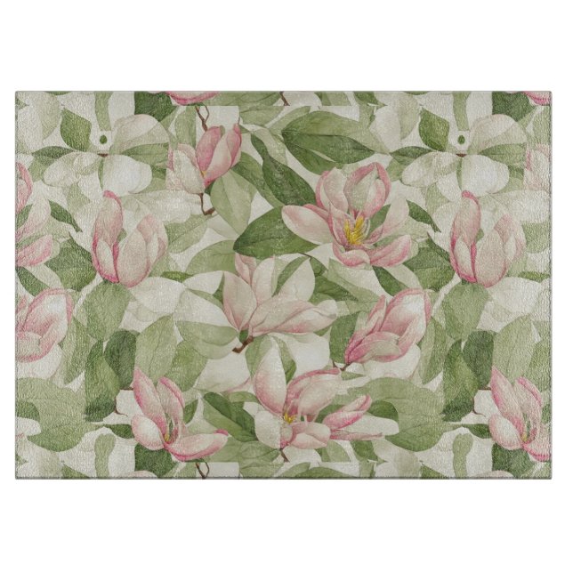Vintage Rosa och vita Magnolias (Framsidan)