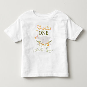Vintage Rosa Orange En Dum Gås 1-årsdag T Shirt