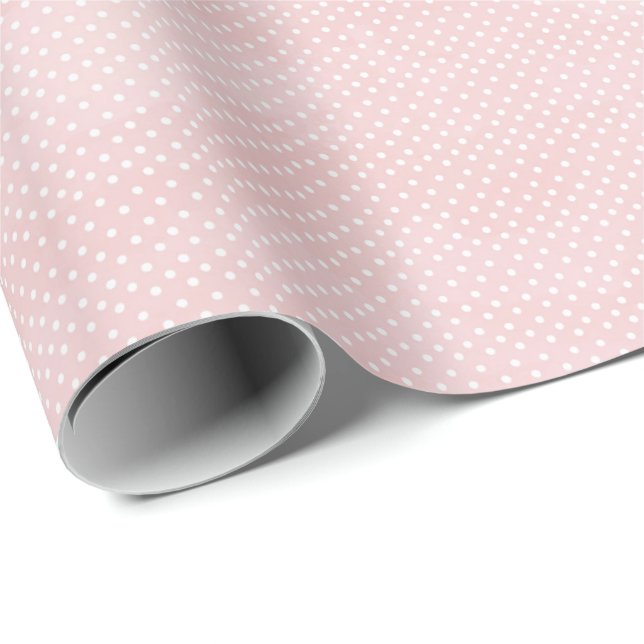 Vintage Rosa Prickig Coquette Presentpapper (Rullad Hörn)