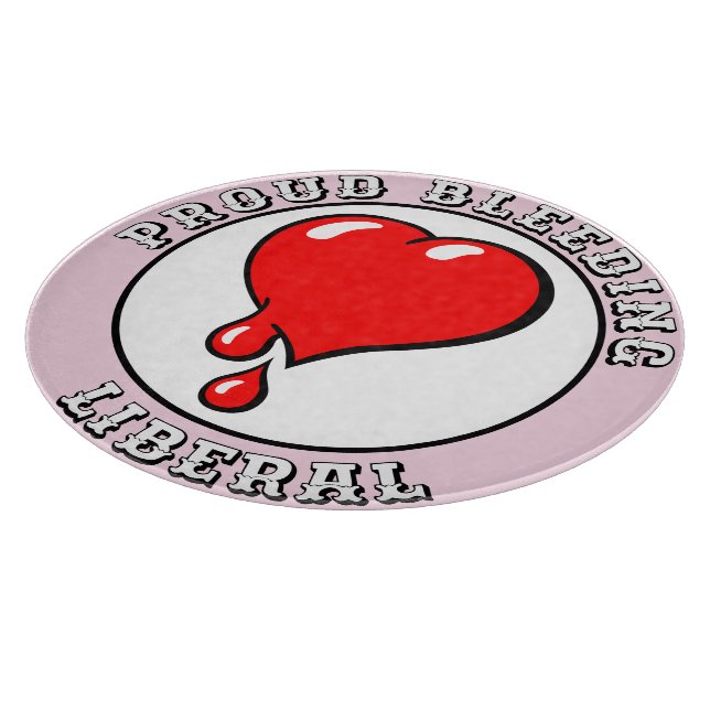 Vintage Rosa Red Bleeding Heart Liberal Pop Art (Hörn)