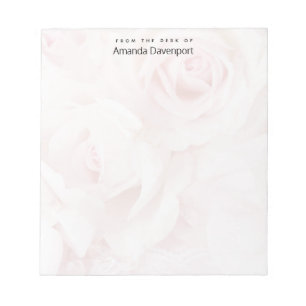 Vintage Rosa ros Elegant Bouquet Anteckningsblock