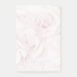 Vintage Rosa ros Elegant Bouquet Post-it Block