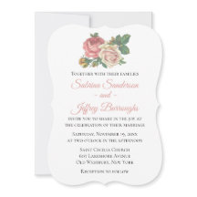 Vintage Rosa ros Flower Blommigt Bröllop