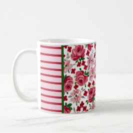 Vintage Rosa ros Mugg