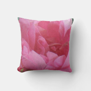 Vintage Rosa ros Petals utomhusfyllning Kudde