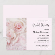 Vintage Rosa Rosor & Elegant Spets - Bröllopsdusch