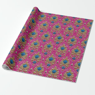 Vintage rosa Thai mönster Presentpapper