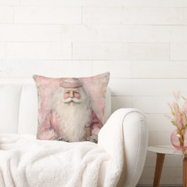 Vintage Rosa Tomte Jul Kudde