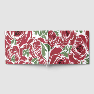 Vintage Rose Blommig Bröllopsgästbok Gästböcker