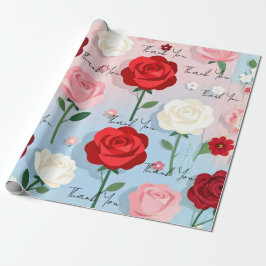 Vintage Rose Garden - Inpackningspapper Presentpapper