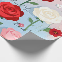 Vintage Rose Garden - Inpackningspapper