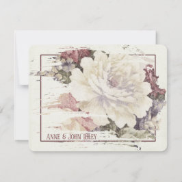 Vintage Rose gobeläng textur Inbjudningar